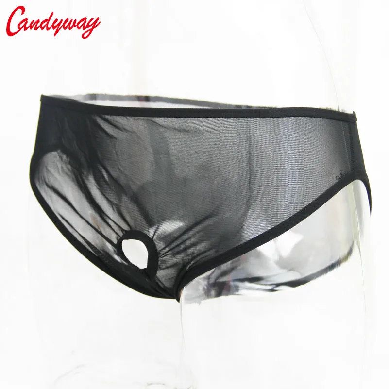 Sexy silk Strong Man penis hole gstrings translucent pant bandoge thong handjob sex game for man toys product role play BDSM Men Stretch G String Panties Men Stretch Thong Underwear Men Patent Leather Briefs Men Lingerie Briefs