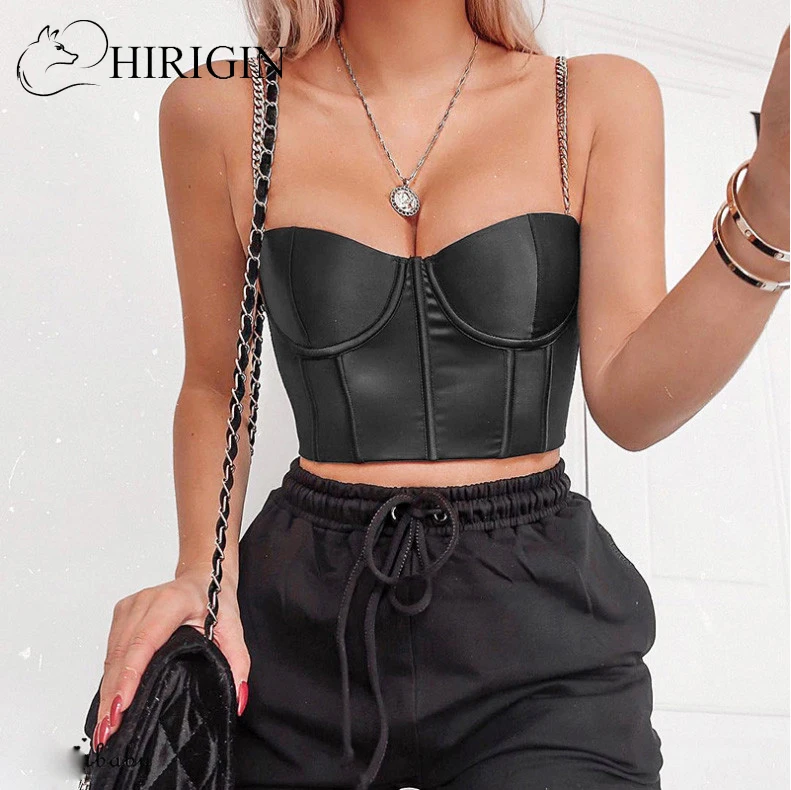 

Fashion Women Crop Top 2019 New Sleeveless Summer Bustier Soild Camis Sexy Vest Ladies Tube Tank Top Clubwear Clothes