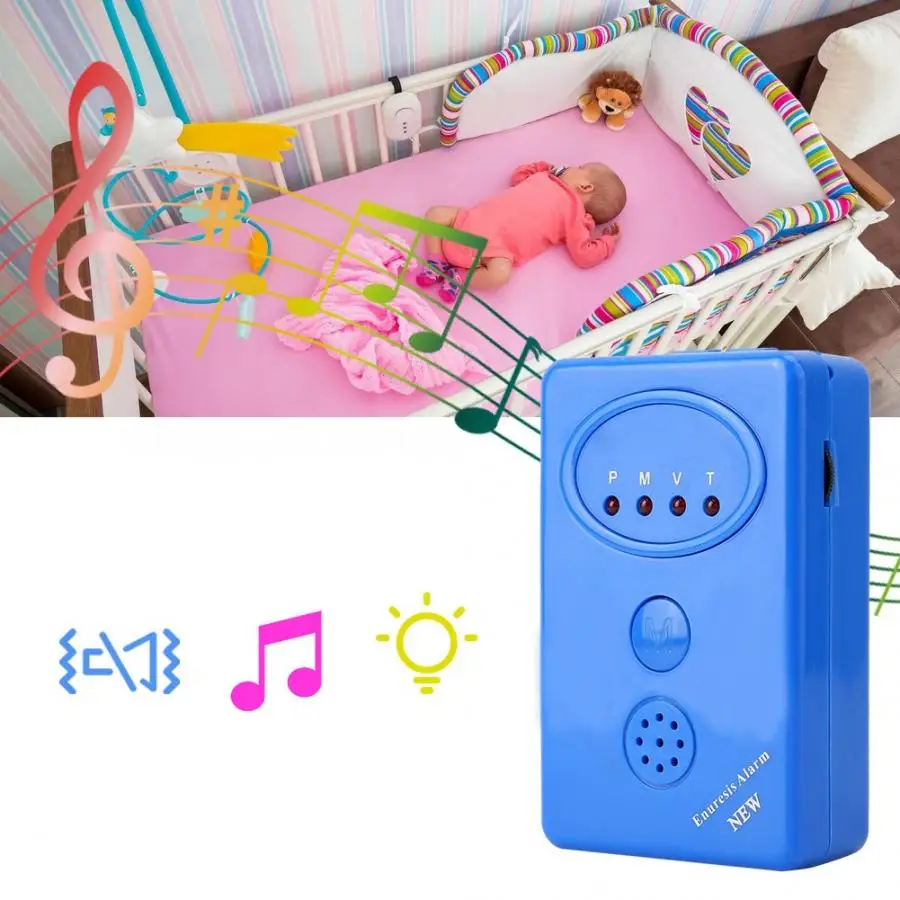 

3 in 1 Multi-modes Enuresis Alarm Sensor Effective Treatment Bed Wetting System Safety for child and adult bed wetting