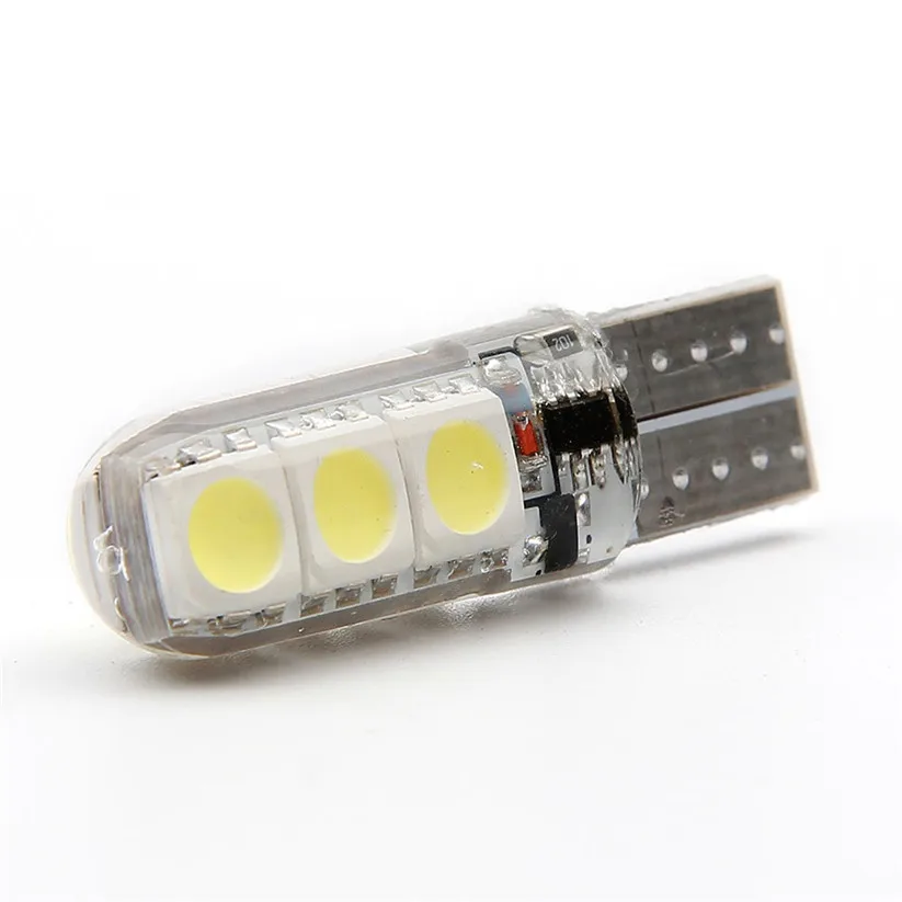 KAKUDER 2 шт. T10 W5W Водонепроницаемый 5050 6 SMD Клин номерного знака боковой указатель поворота светильник zz0206 Прямая поставка