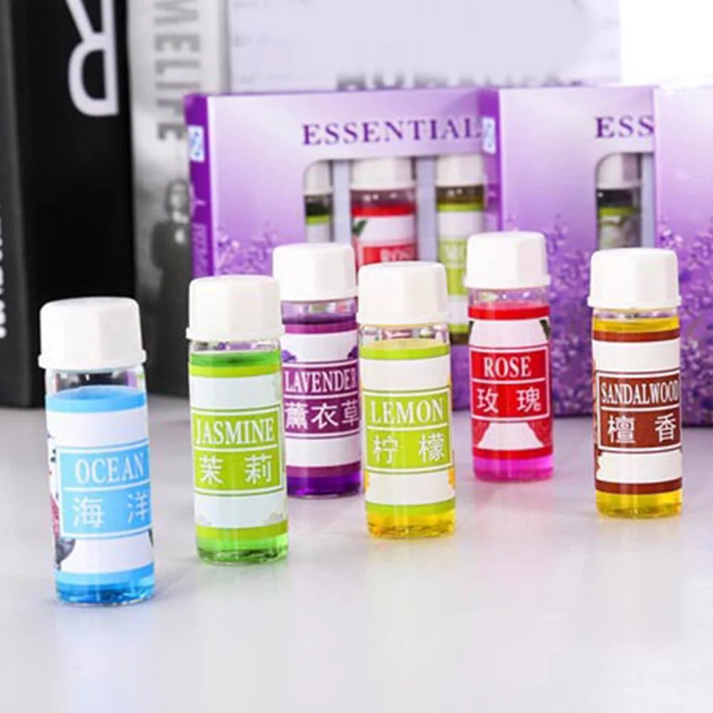 

6 Pcs/set Diffuser Aromatherapy Effective Indoor Natural Home Essential Oil Longer Air Freshener Humidifier 6 Kind 5ML Safe