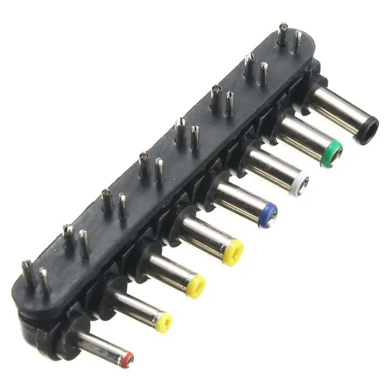

8pcs Universal for Notebook Laptop AC DC Power Charger Supply Adapter Tips Connector Jack to Plug Charging for Tablets PC