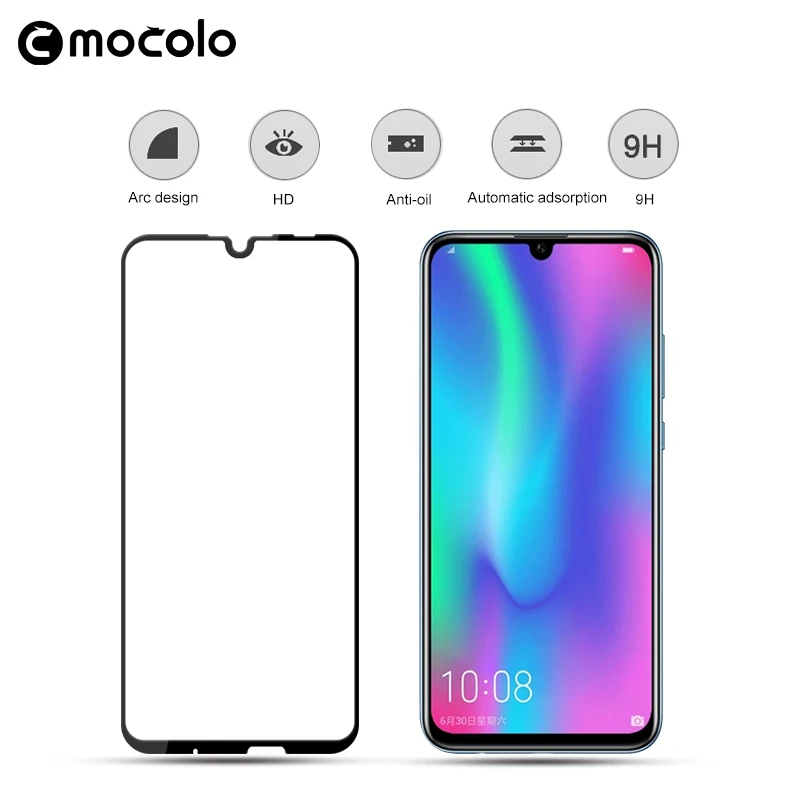 Защитная пленка Mocolo для экрана Honor 10 Lite полностью склеенное закаленное стекло Huawei