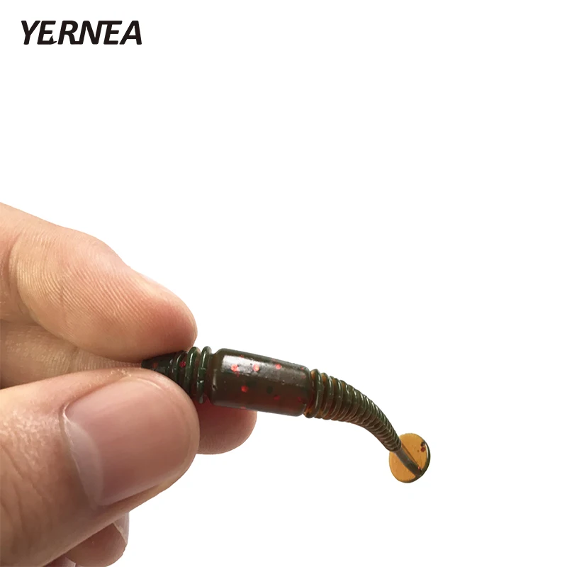 Yernea 10Pcs/Lot 1.3g 5.5 cm Worm Soft Fishing Lure T Tail Soft Bait Screw Tail Velvet False Bait Fishing Gear Smell Soft Baits Yernea 10Pcs/Lot 1.3g 5.5 cm Worm Soft Fishing Lure T Tail Soft Bait Screw Tail Velvet False Bait Fishing Gear Smell Soft Baits