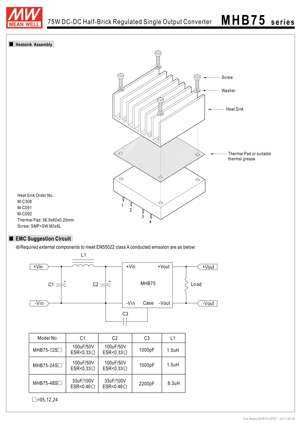 [Powernex] означает хорошо оригинальный mhb75-12s12 12 В 6.25a Meanwell mhb75 12 В 75 Вт DC-DC половина -кирпично-регулируемый одного Выход конвертер