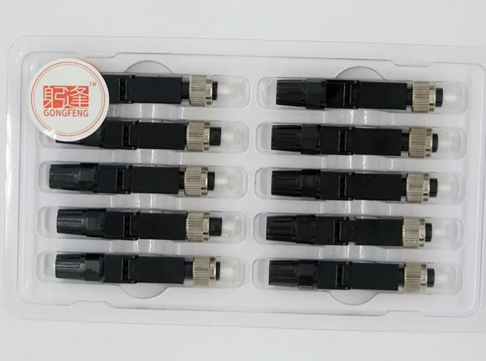 GONGFENG 100 шт. Новый волоконно оптический Быстрый разъем FC/PC FTTH встроенный