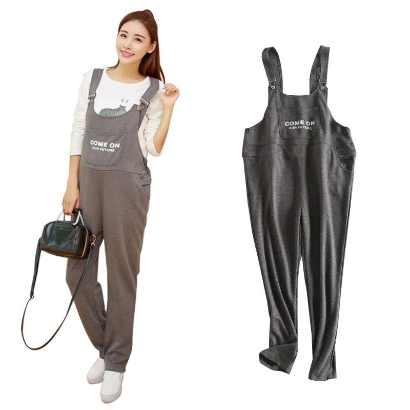 

Adjustable Pregnant Women's Suspenders Black Red Gray Maternity Pants Casual Prop Belly Trousers Pregnancy Overalls Clothing