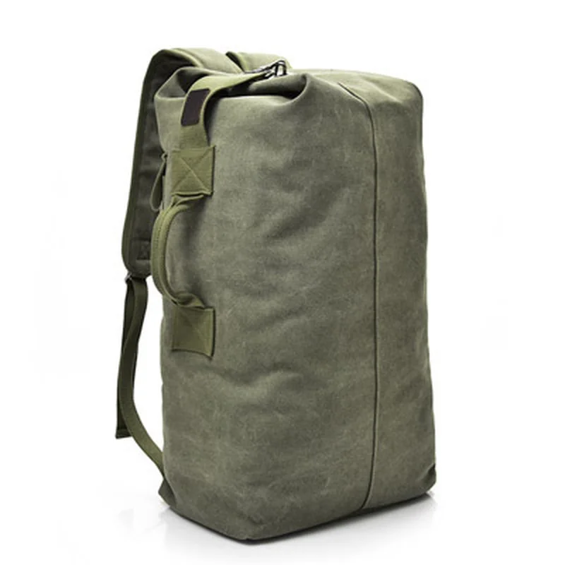 Мужская сумка для путешествий, большая армейская сумка-мешок, многофункциональный военный холщовый рюкзак, спортивная сумка на плечо