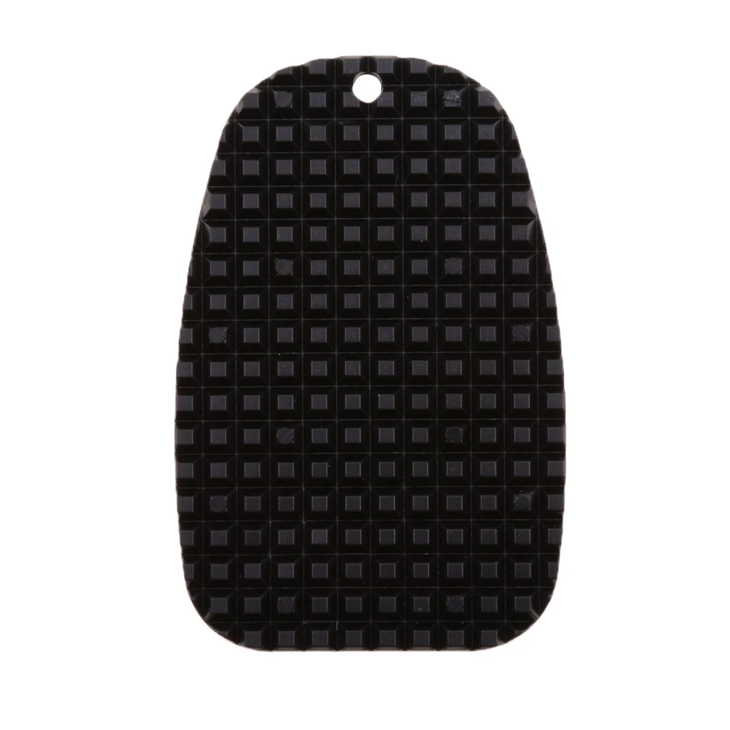 Universal Motorcycle Kickstand Pad Plate Base Black Bike Side Stand Grip Support