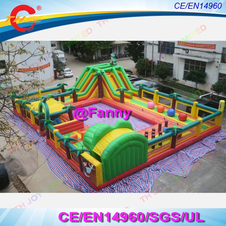 Grand Chateau Gonflable De x15m Parc D Attractions Geant Terrain De Jeu Gonflable Aliexpress