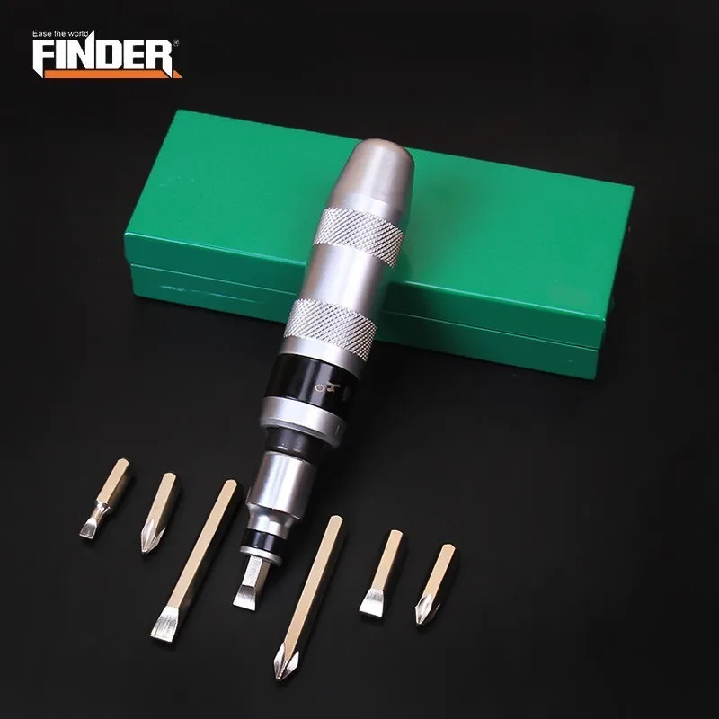 

Professional Portable Impact Screwdriver Set Screw Driver For Loosening Frozen Bolts And Stubborn Fasteners With Non-slip Handle