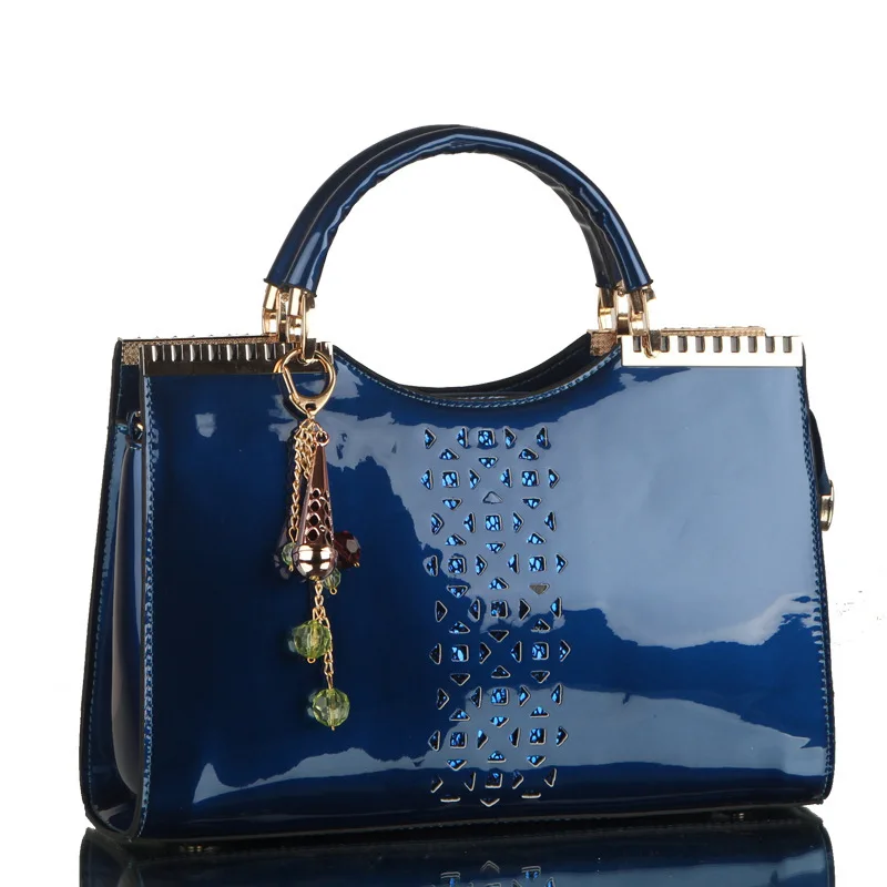 2017 New Korea Style Women Fashion Patent Leather Handbags Female 2017 New Korea Style Women Fashion Patent Leather Handbags Female Famous Brands Hollow Shoulder Bag Tassel Messenger Bags A1312 In From