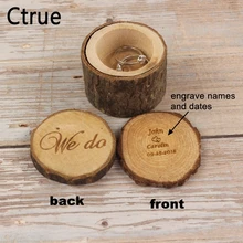 Galabeme marry me персонализированные деревенский обручальное кольцо шкатулка пользовательские имена и дата гравировка по дереву обручальное кольцо коробка