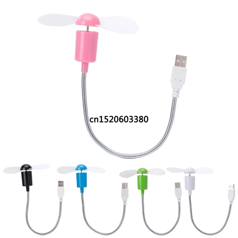 

Free_on Flexible Gooseneck USB Mini Cooling Fan Cooler For Laptop Desktop PC Computer
