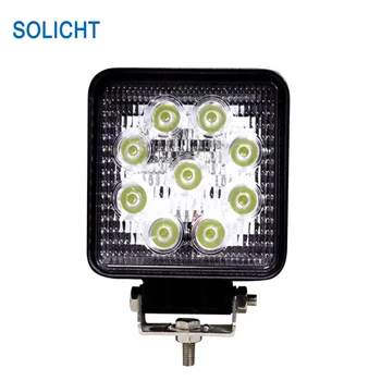 

SOLICHT 9-32V 27W LED Work Light Flood Spot 4WD SUV Truck Boat Worklights LED Spotlights for Car Offroad Off road ATV LED Lights