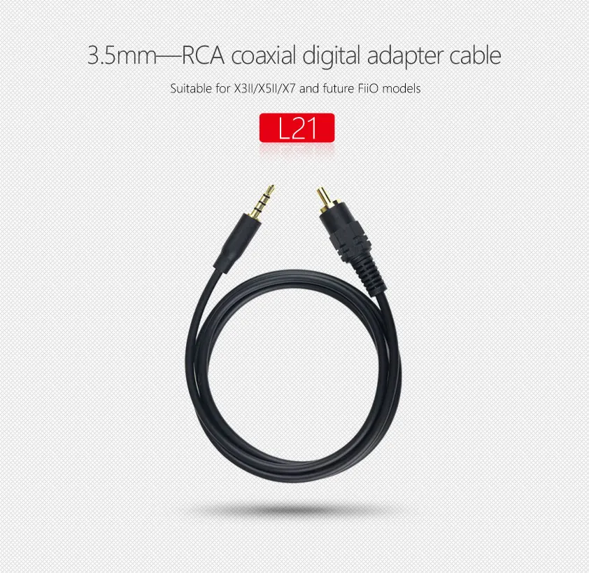 FiiO L21 RCA коаксиальный цифровой кабель адаптер|digital adapter|digital cablefiio cable |