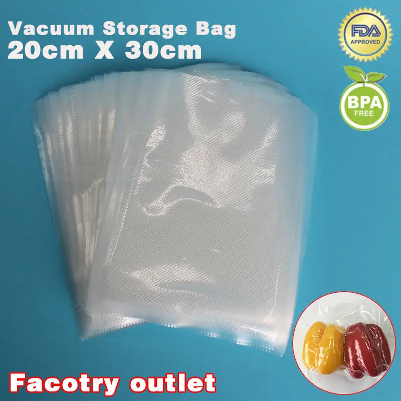 Buy 20cm x 30cm 50PCS Vacuum Food Bag For Kitchen