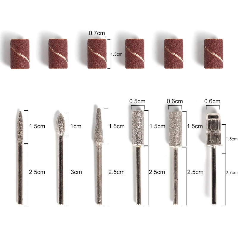 ROSALIND 5 цветов электрическая дрель профессиональная 6 бит инструменты для дизайна ногтей аксессуар педикюр для Электрический маникюр ногтей Ручка для искусства