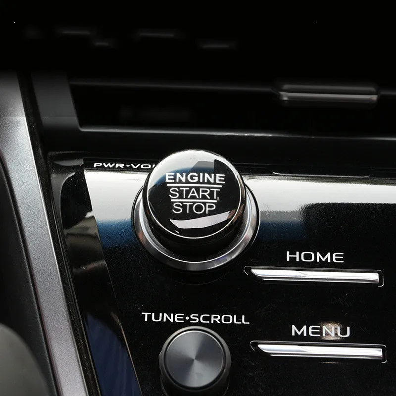 Automobile Interior Stickers Engine Button Cover Ring Trim for Toyota Camry Car Styling Accessories