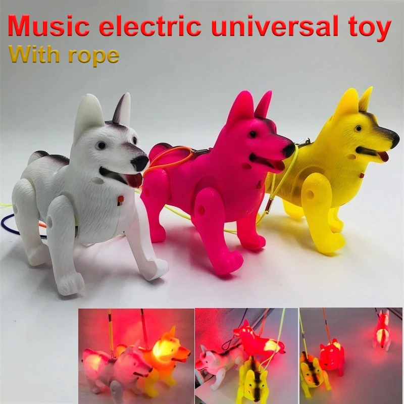 

2019 Fashion German Shepherd Plastic LED Electric Dog for Kids Drop Shipping