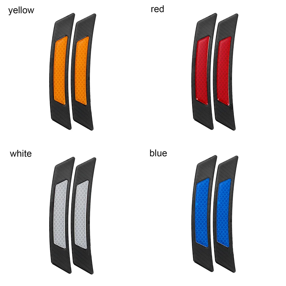 plate number Practical Wheel Eyebrow Car Reflective Stickers Carbon Fiber Protection for BMW Volkswagen Mazda Audi custom bumper stickers