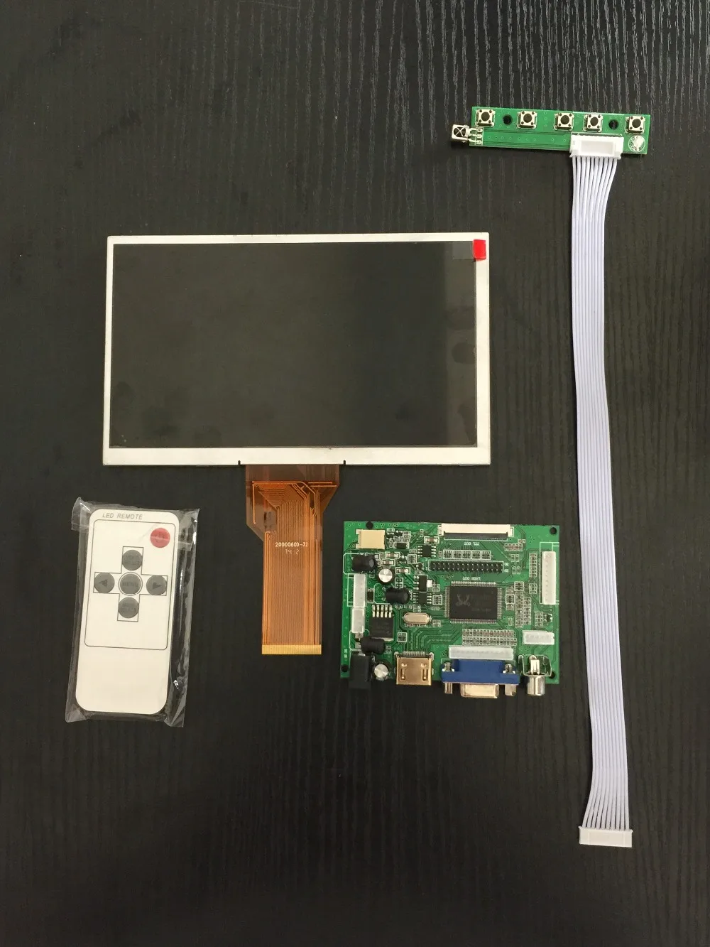 9 Inches For Raspberry Pi 3 LCD Display Screen Matrix TFT Monitor AT090TN12 with HDMI VGA AV Input Driver Board Controller