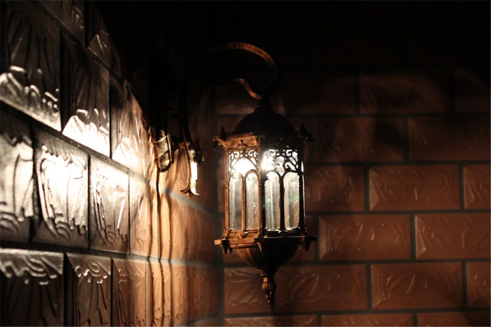 Newest popular retro outdoor wall light favorable europe villa sconce lamp waterproof exterior garden doorway lighting