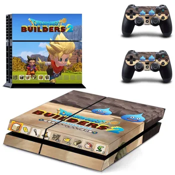 

PS4 Skin Sticker For Sony PlayStation 4 Console and 2 Controllers PS4 Skin Sticker Vinyl Decal - Dragon Quest Builders 2