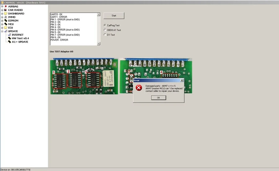 Новейший Carprog V10.93 V8.21 полный 21 адаптер для автомобиля Prog 10,93 8,21 ECU чип тюнинг онлайн ECU программист подушка безопасности инструмент сброса