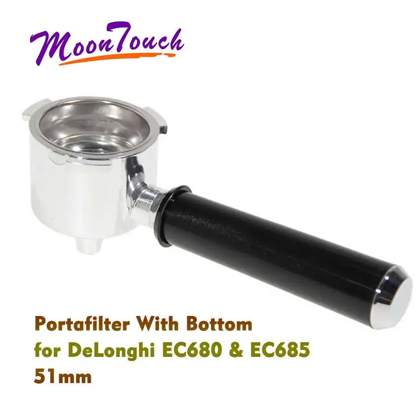 Delonghi Ec680 Ec685ステンレス鋼コーヒーportafilterボトムフィルターホルダーハンドルシングルカップコーヒーメーカーアクセサリー Coffee Tampers Aliexpress