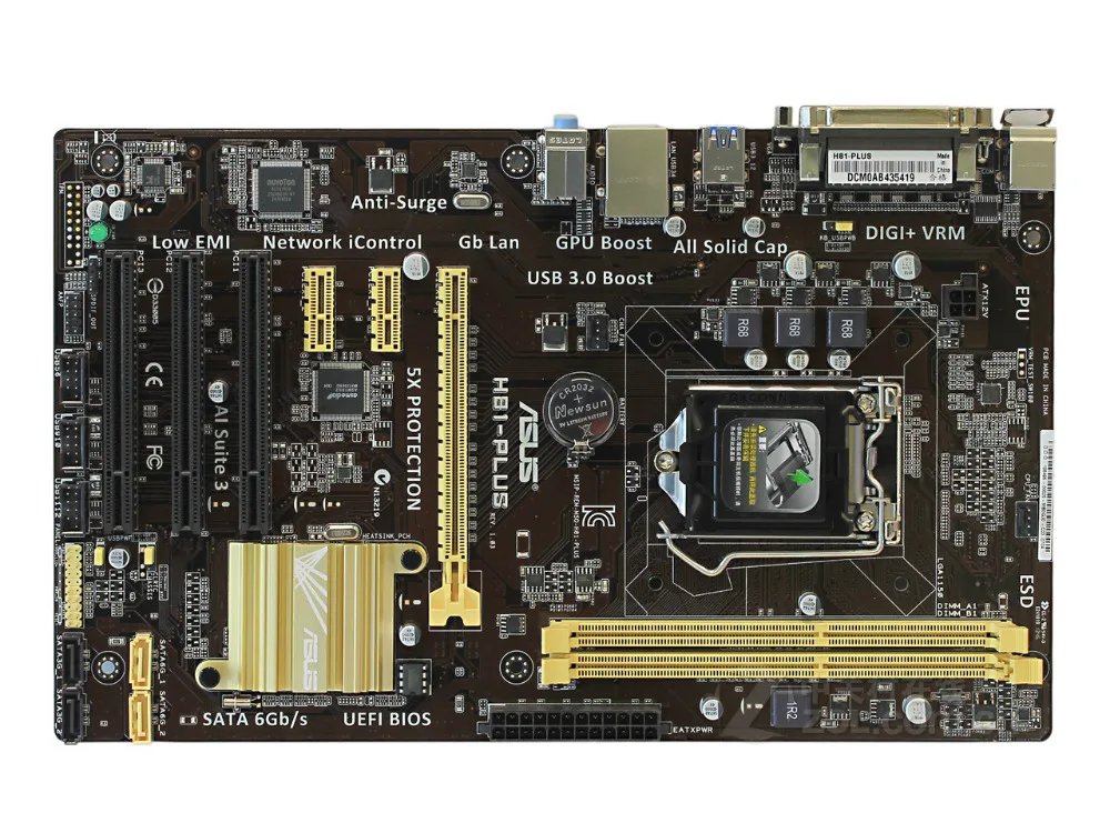 original motherboard ASUS H81 PLUS DDR3 LGA1150 16GB Intel H81 Desktop