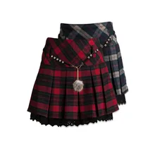 Nantersan новые осенние женские повседневные плиссированные юбки с Высокой Талией Модные женские клетчатые юбки мини юбки