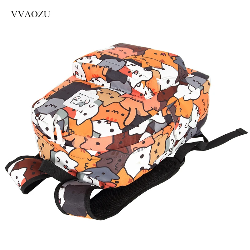 Anime Neko Atsume mujer Mochila de dibujos animados Mochila para niñas niños viaje Mochila lindo gato estampado bolso de hombro para adolescentes Anime Neko Atsume mujer Mochila de dibujos animados Mochila para niñas niños viaje Mochila lindo gato estampado bolso de hombro para adolescentes