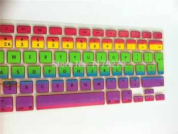 

(10pcs) Euro Version English Language Alphabet Letter Silicone Keyboard Protective Film Cover Skin for MacBook air Pro13.3" 15