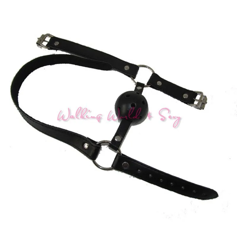 Sexy Toys Faux Leather Open Mouth Ball Gag Head Harness Bondage Restraints Cosplay Fetish Adult Game For Couple Erotic Products (1)