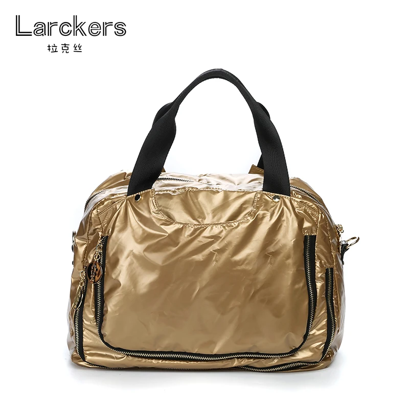 Bolsas de Náilon Moda Feminina Brilho Brilhante Laca Tote Bolsa Boa Capacidade Uso Macio Impermeável Duplo Zíper Bolsos Hobos