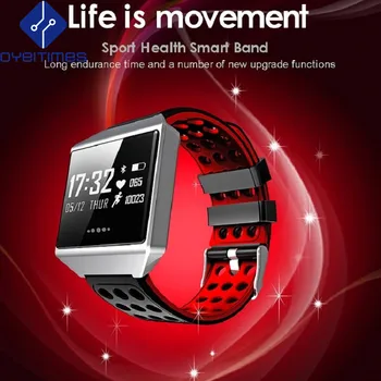 

OYEITIMES CK12S Large Screen Smart Bracelet Continuous Heart Rate Monitor Blood Pressure Smart Watch Pedometer Activity Tracker
