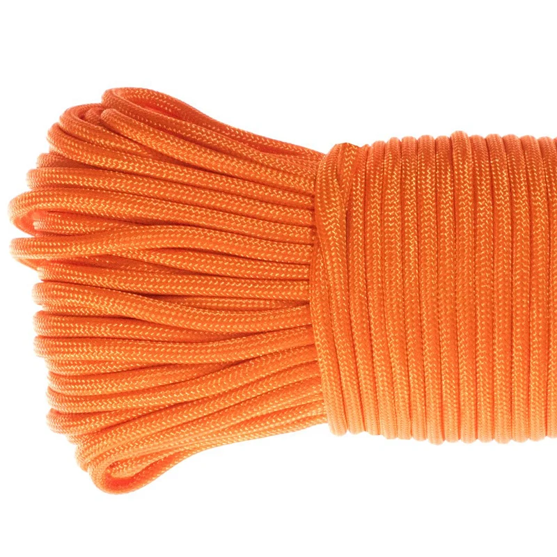 550 سوار Paracord مضفر في الهواء الطلق حبل بقاء التخييم خيمة النوع الثالث 7 ستراند 100FT Paracord المظلة الحبل الحبل المشي 550 سوار Paracord مضفر في الهواء الطلق حبل بقاء التخييم خيمة النوع الثالث 7 ستراند 100FT Paracord المظلة الحبل الحبل المشي