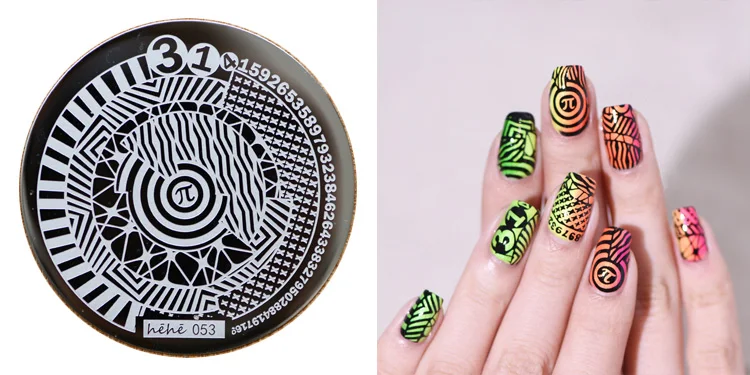 

On sale !!1PC Nail Stamping Plate Image Transfer Templates Stamp Tool hehe53-- pi festival