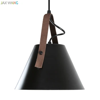 

LED Hanging Pendant Lights LED Lamps Nordic Table Study Fish Line Cafe Dinner Room Living Room Leather Industrial Retro Fixtures