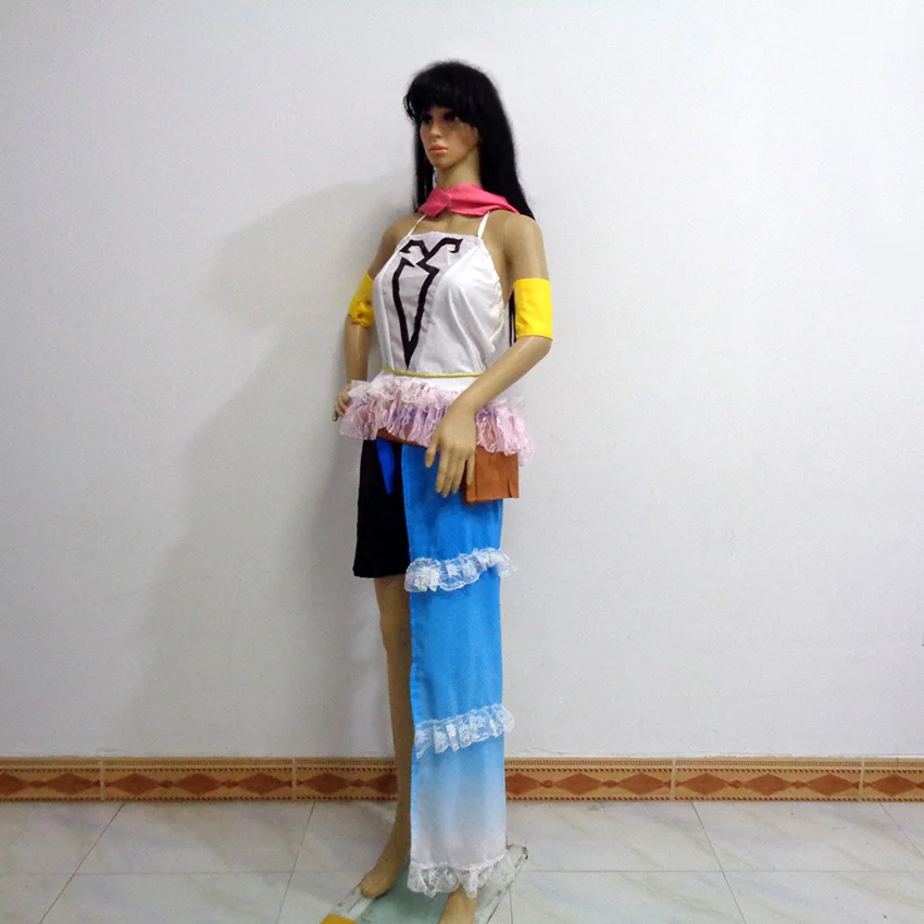 Final Fantasy X FFX-2 Yuna, костюм для рождественской вечеринки на Хэллоуин, костюм для косплея любого размера