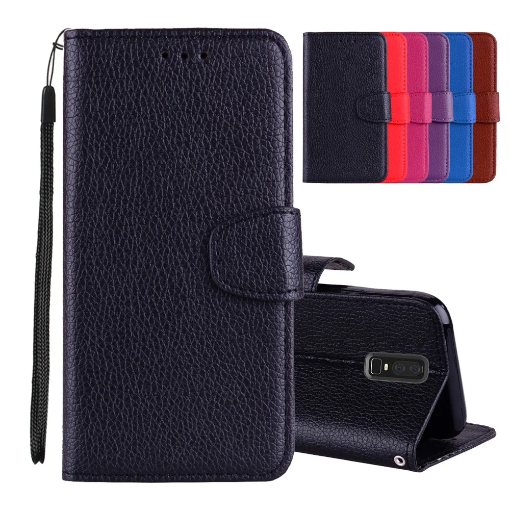 

1pcs/lot free shipping With Photo Frame Case For oneplus 6 Soft TPU + PULeather Lychee Wallet Case For oneplus 1+6