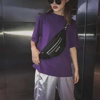 

Fashion Neutral Outdoor Zipper Canvas Messenger Bag Sport Chest Bag Waist Bag hest Handbag Unisex Fanny Pack Ladies Waist Pack