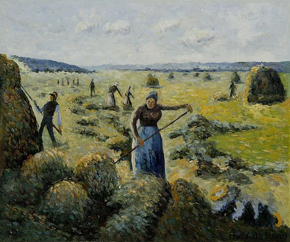 

Living Room Wall Art The Hay Harvest Eragny Camille Pissarro Painting on Canvas Hand Painted No Framed