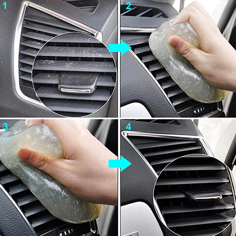 Magic Car Cleaning Glue Car Cleaner Glue Car Cleaning Tools Car Dust Cleaning Glue Panel Air Vent Outlet Dashboard Laptop Home