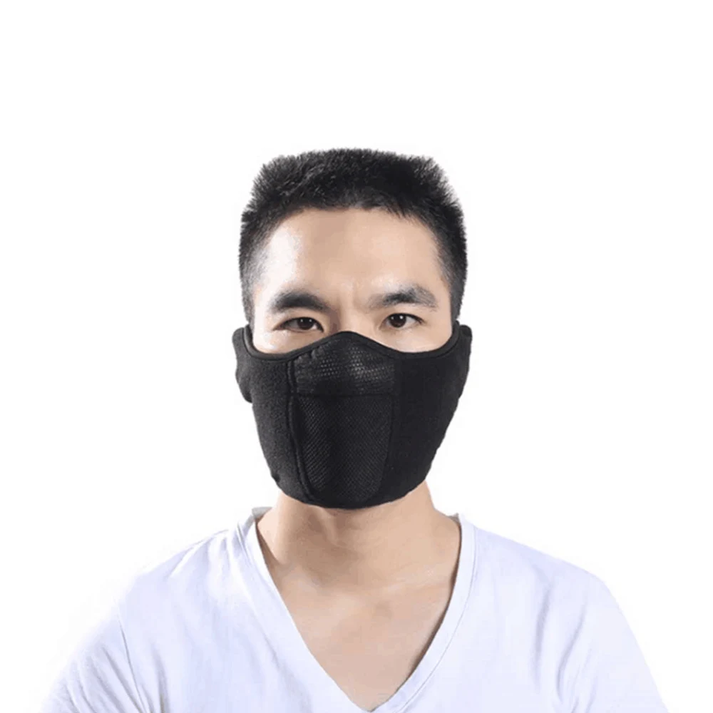 

Half Face Cycling Mask Winter Fleece Windproof Cold-proof Warm Masks for Running Camping Hiking Skiing Bike Motorcycling Sports