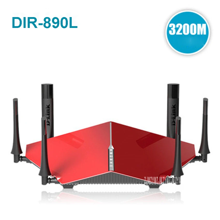 Dir 890l dlink 3200mbs tri band six antenna 2 4g 5ghz home wireless