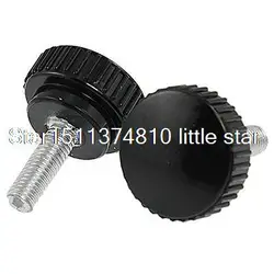

2 Pcs Replacement 10mm Male Thread Knurled Grip Knob for Handwheel