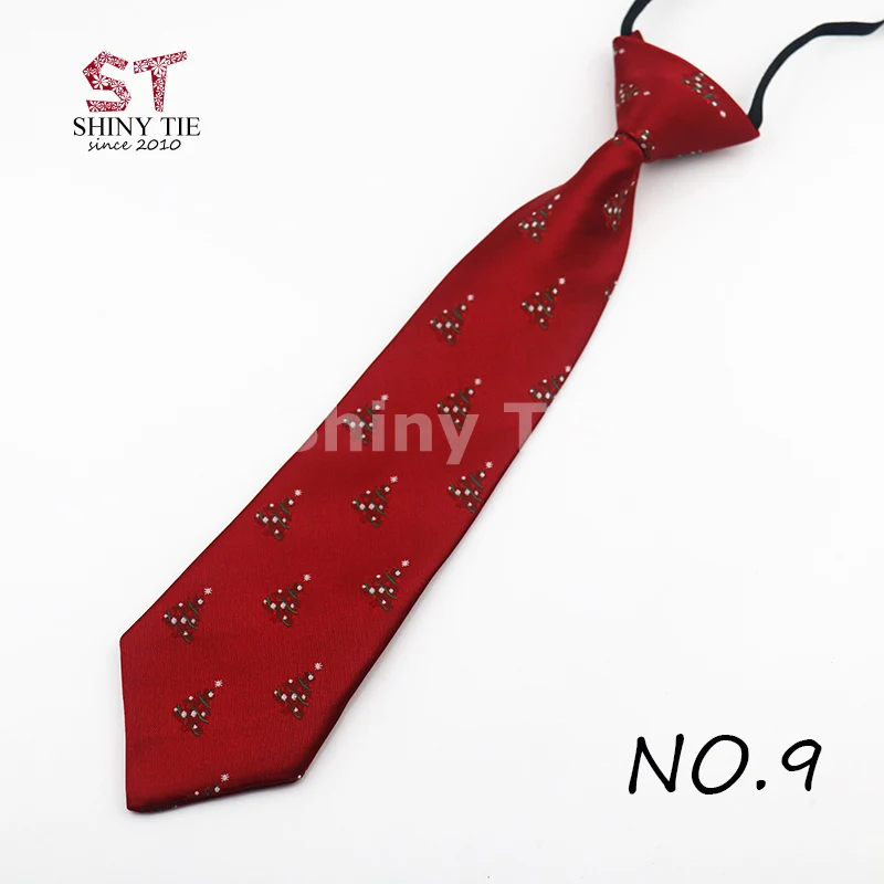 Новинка года, Рождественский галстук из полиэстера, галстук длиной 27 см, детские праздничные галстуки на Хэллоуин, галстуки со снежинками и лосем, 6 см, галстук для детей, подарок - Цвет: 09