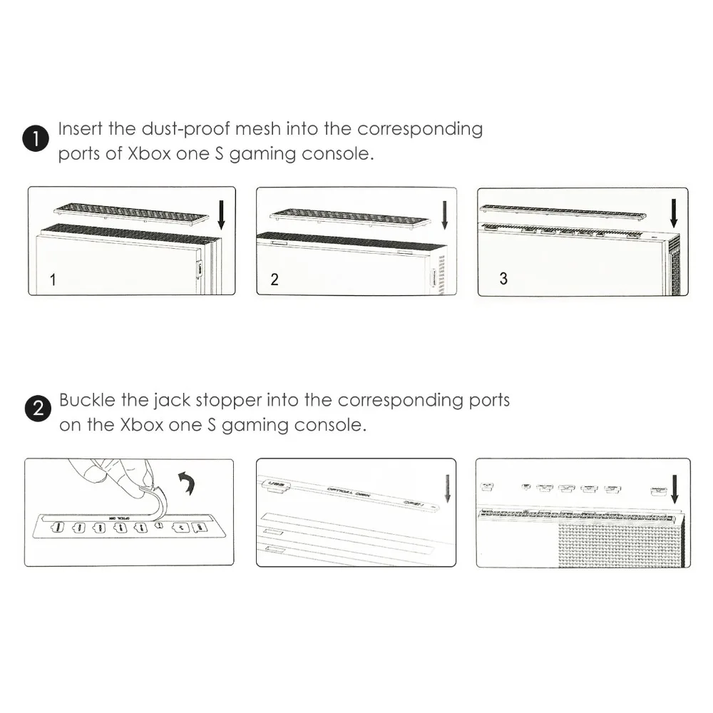 4 в 1 Пыленепроницаемый Чехол, сетчатая пробка, набор для Xbox One s, тонкая игровая консоль, защитная крышка, пылезащитный комплект